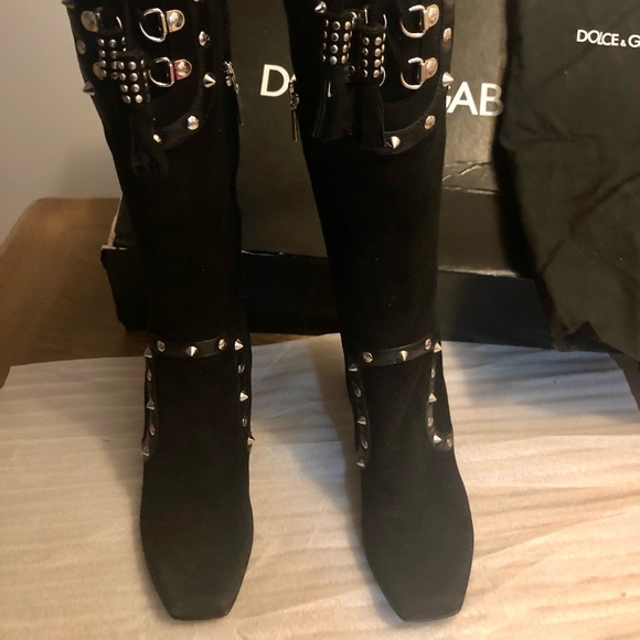 Dolce & Gabbana Vero Cuoio Suede boots, NWT Size 6 - Picture 2 of 14